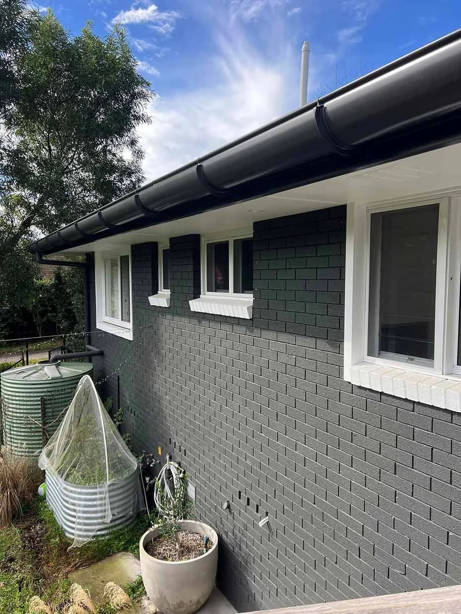 Old guttering swapped for new aluminium on a Long Jetty cottage